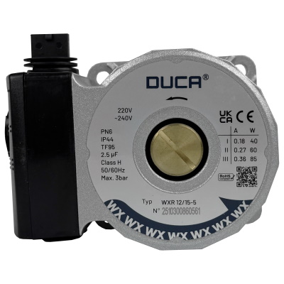 Двигатель циркуляционного насоса Duca WXR (BPS) 15-50 (против часовой стрелки), 84 Вт (замена Wilo TSL 12-6, 15-5) для котлов Bosch (87186481810, 87186457900), 190.051.008