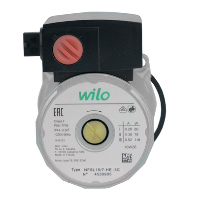 Двигатель циркуляционного насоса Wilo KSL 15/7-3C (по часовой стрелке) (7824698, 4520152, 4531203, 7876469-2), KSL-15/7-3C