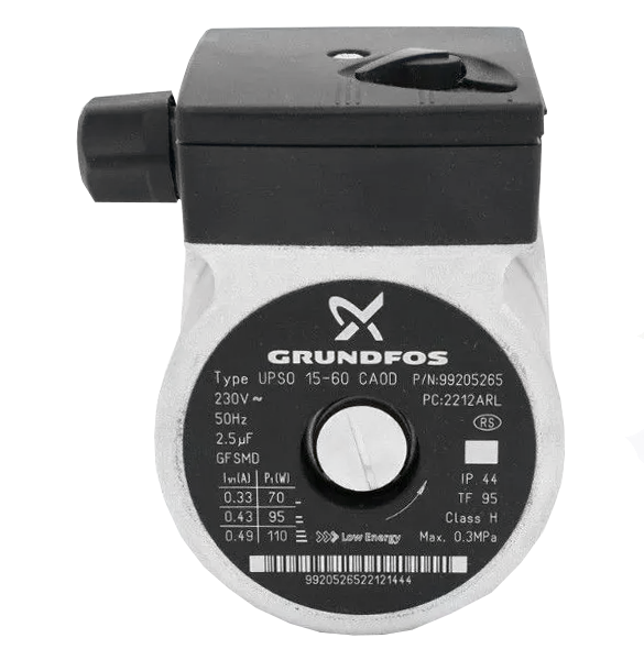 Двигатель циркуляционного насоса Grundfos UPS 15-60 (против часовой стрелки) (87186857510-2, 87167624850-2, 39822120-2, 87172043480-2, 87161431160-2, 7826457, 39820900-2, 2070697, 0020025205-2), UPS15-60