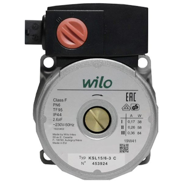 Двигатель циркуляционного насоса Wilo KSL-15/6-3C (по часовой стрелке) (0020094635, 0020094635.DVA, 0020078492.DVA, 453244, 4533925), KSL-15/6-3C