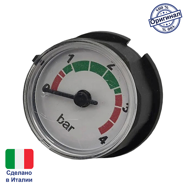Манометр 0-4 бар для котлов Buderus Logamax U042-U054, Bosch Gaz 4000 W (87160129250, 8737602885, 19928681), CWM05